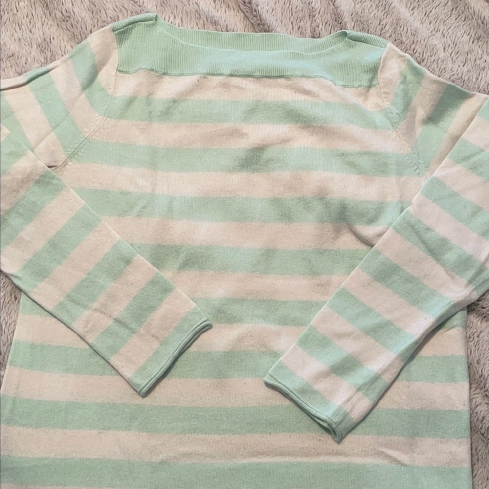 Gap Mint Striped Sweater- size M